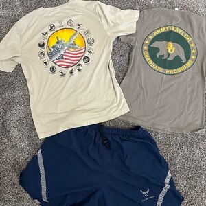Graphic Air Force Baylor T-Shirts and Shorts Set Size Women’s S M